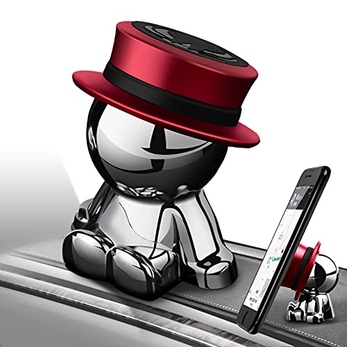 aokway 車載スマホホルダーダッシュボードクリップ携帯ホルダーphone スタンド可愛360度回転創意プレゼント（レッド)